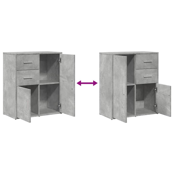 Sideboard Betongrau 60x31x70 cm