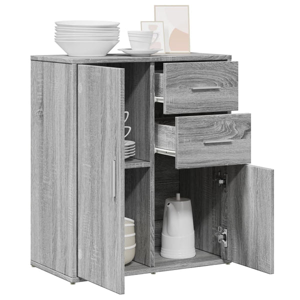 Sideboard Grau Sonoma-Eiche 60 cm