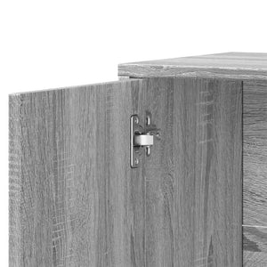 Sideboard Grau Sonoma-Eiche 60 cm