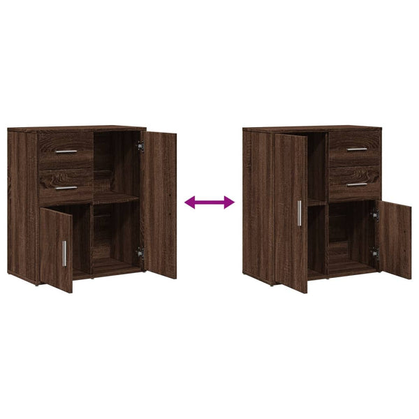 Sideboard Braun Eiche-Optik 60 cm