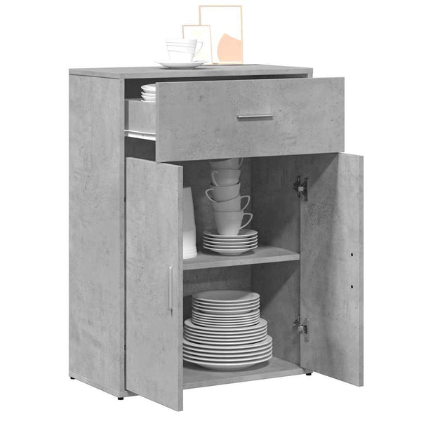 Betongraues Sideboard 60x84 cm