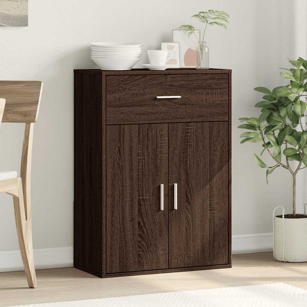 Sideboard Braun Eichenoptik 60x30x84 cm