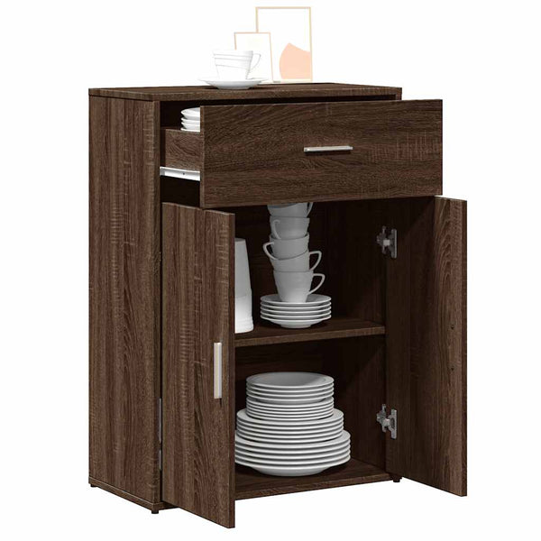 Sideboard Braun Eichenoptik 60x30x84 cm