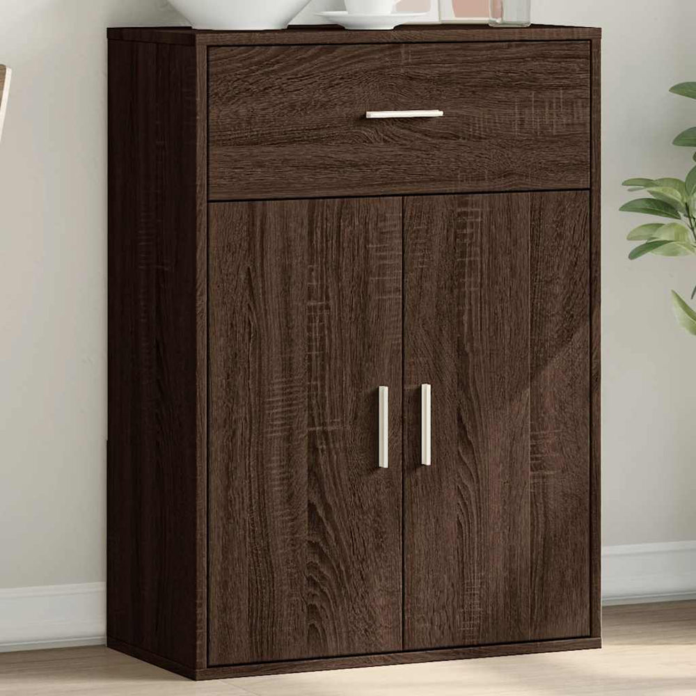 Sideboard Braun Eichenoptik 60x30x84 cm