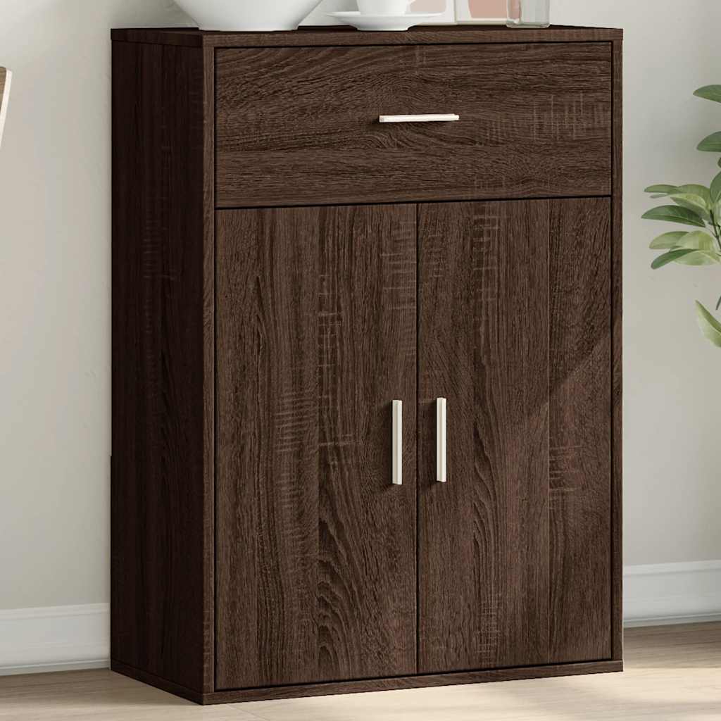 Sideboard Braun Eichenoptik 60x30x84 cm