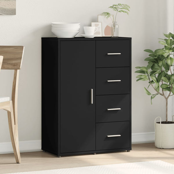 Schwarzes Sideboard 60x31x84 cm