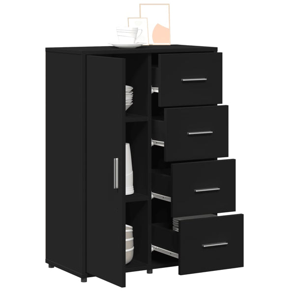 Schwarzes Sideboard 60x31x84 cm