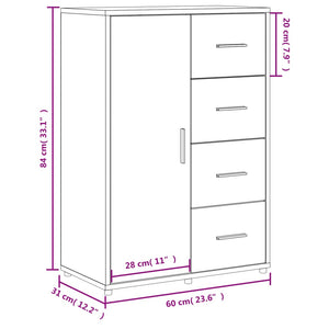 Sideboard Sonoma Eiche 60 cm