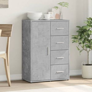 Betongraues Sideboard 60 cm