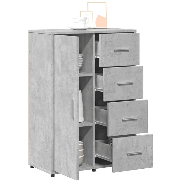 Betongraues Sideboard 60 cm