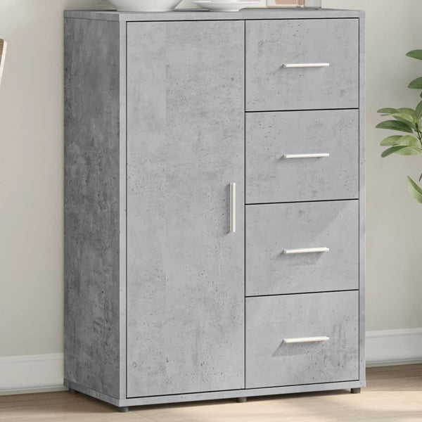 Betongraues Sideboard 60 cm
