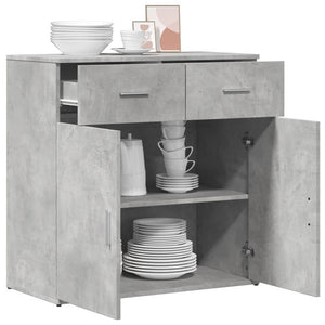 Betongraues Sideboard 79x38x80 cm