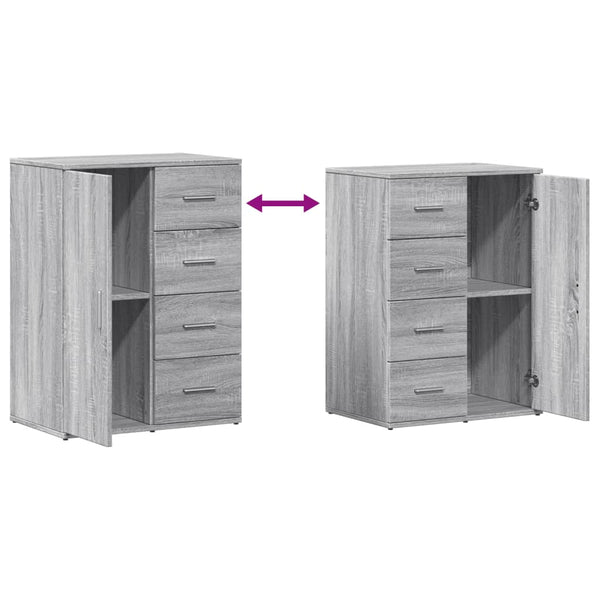 Graues Sonoma Sideboard 59x39x80 cm