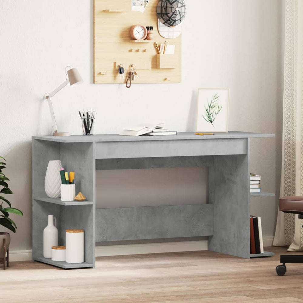 Schreibtisch Betongrau 140 cm