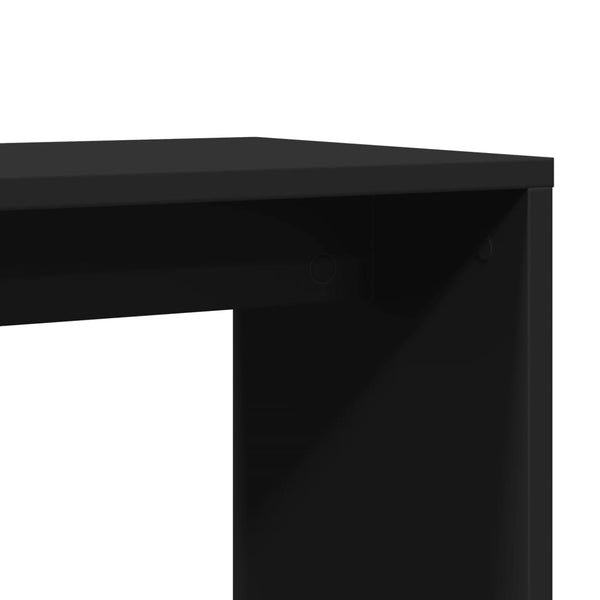 Schwarze Beistelltische 2er Set 50x30x50 cm