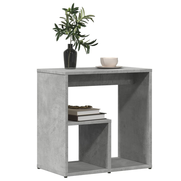 2er Set Beistelltische Betongrau 50x30x50 cm