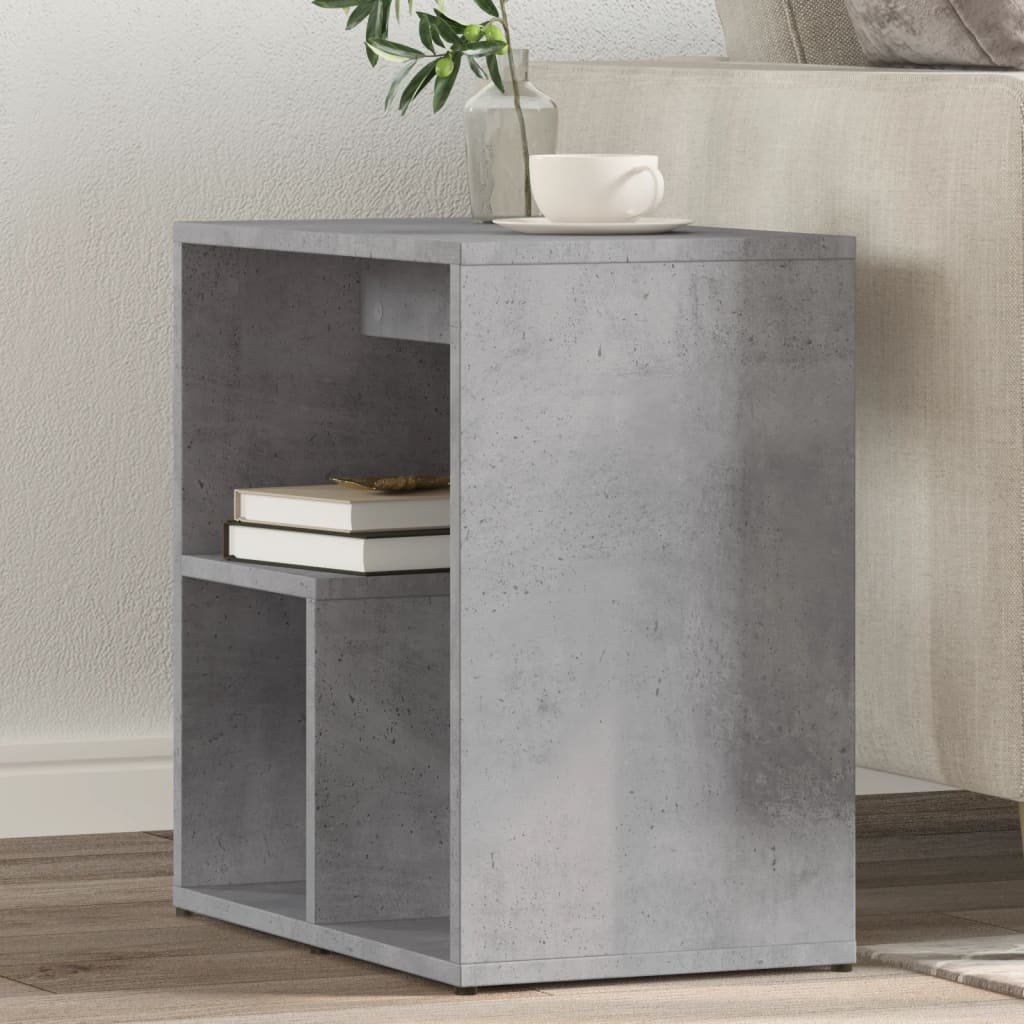 2er Set Beistelltische Betongrau 50x30x50 cm
