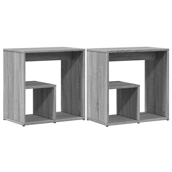 Beistelltische 2er Set Grau Sonoma