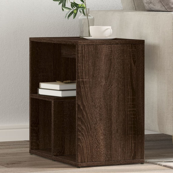 Beistelltische 2er Set Braun Eiche