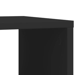Schwarzer Beistelltisch mit Rollen 50x30x55 cm