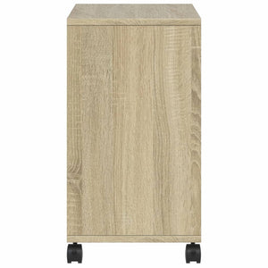 Beistelltisch Sonoma-Eiche mit Rollen 50x30x55 cm