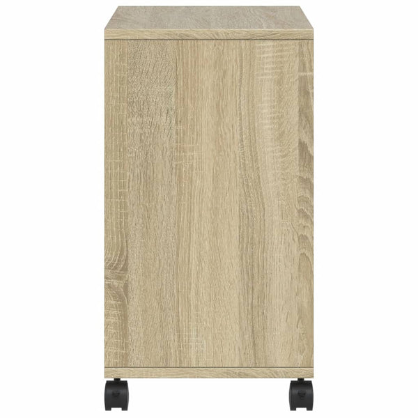 Beistelltisch Sonoma-Eiche mit Rollen 50x30x55 cm