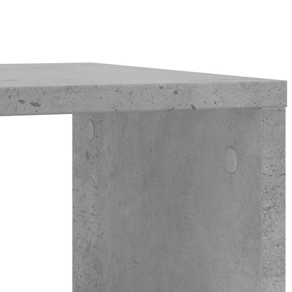 Beistelltisch Betongrau mit Rollen 50x30x55 cm