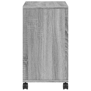 Beistelltisch Grau Sonoma mit Rollen 50x30x55 cm