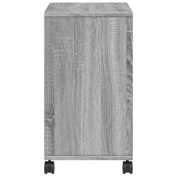 Beistelltisch Grau Sonoma mit Rollen 50x30x55 cm
