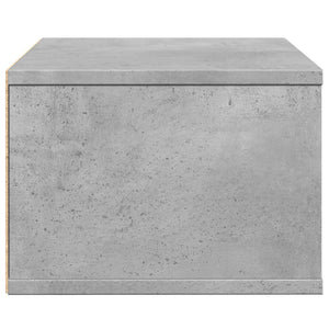 vidaXL Support d'imprimante Gris béton 40x32x22,5 cm Bois d'ingénierie