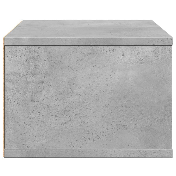 vidaXL Support d'imprimante Gris béton 40x32x22,5 cm Bois d'ingénierie