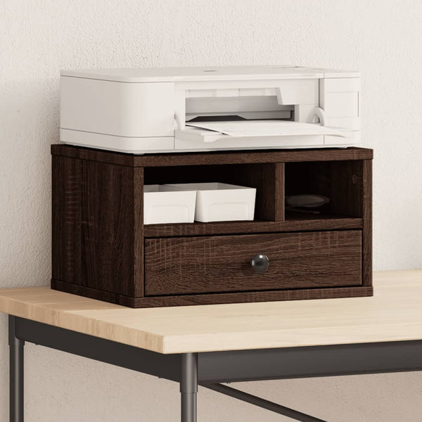 Druckerständer Braun Eichen-Optik