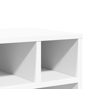 Druckerständer mit Rollen, Weiß, 41x32x48 cm