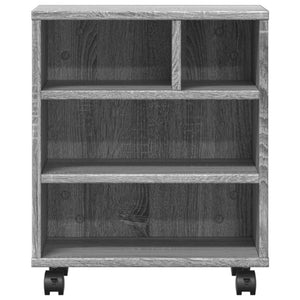 Druckerständer mit Rollen, Grau Sonoma
