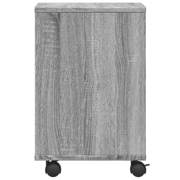 Druckerständer mit Rollen, Grau Sonoma