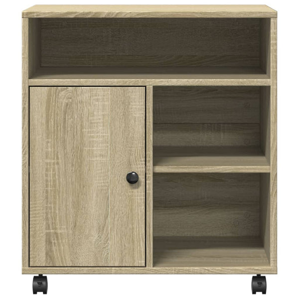 Druckerständer mit Rollen Sonoma Eiche 60x50x67 cm