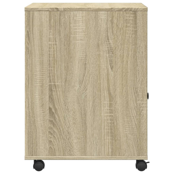 Druckerständer mit Rollen Sonoma Eiche 60x50x67 cm