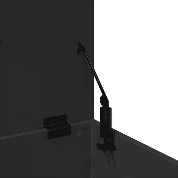 Schwarze Truhe 40x42x46 cm