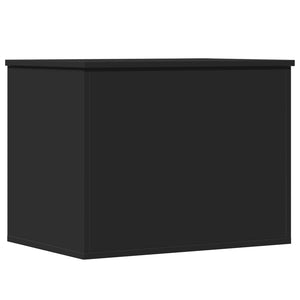 Schwarze Truhe 60x42x46 cm