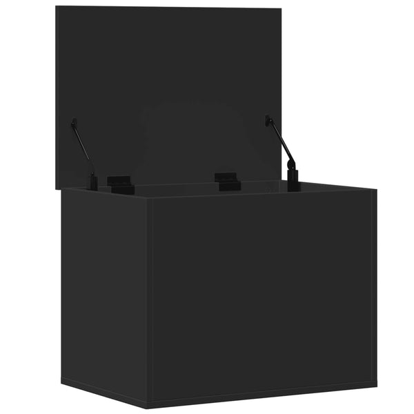 Schwarze Truhe 60x42x46 cm
