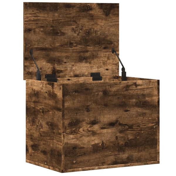 vidaXL Coffre chêne fumé 60x42x46 cm Bois d'ingénierie