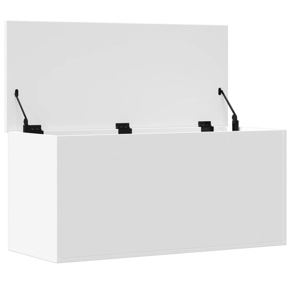 Weiße Aufbewahrungstruhe 100 cm