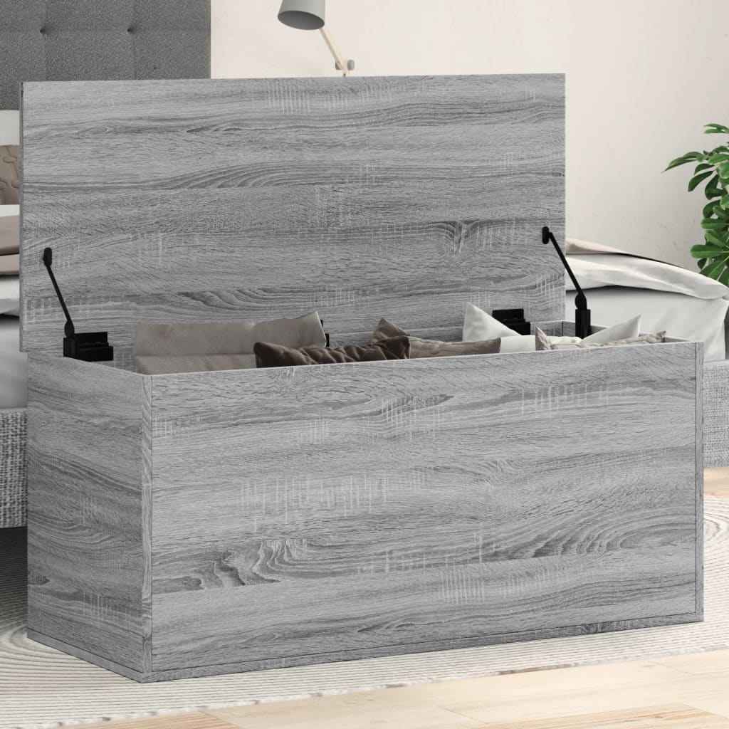 Truhe Grau Sonoma 100 cm Aufbewahrungsbox