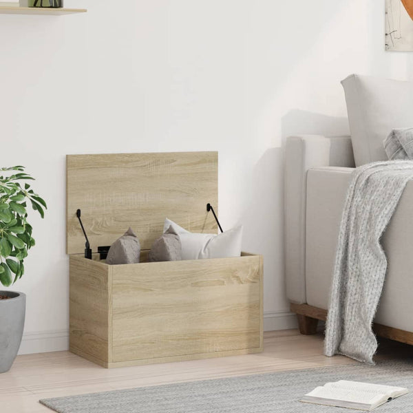 vidaXL Coffre chêne Sonoma 60x35x35 cm Bois d'ingénierie