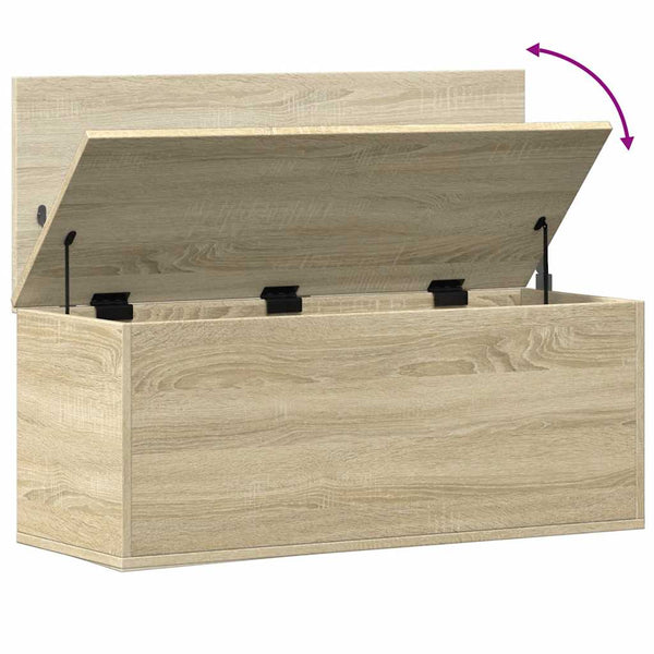 Truhe Sonoma-Eiche 90x35x35 cm