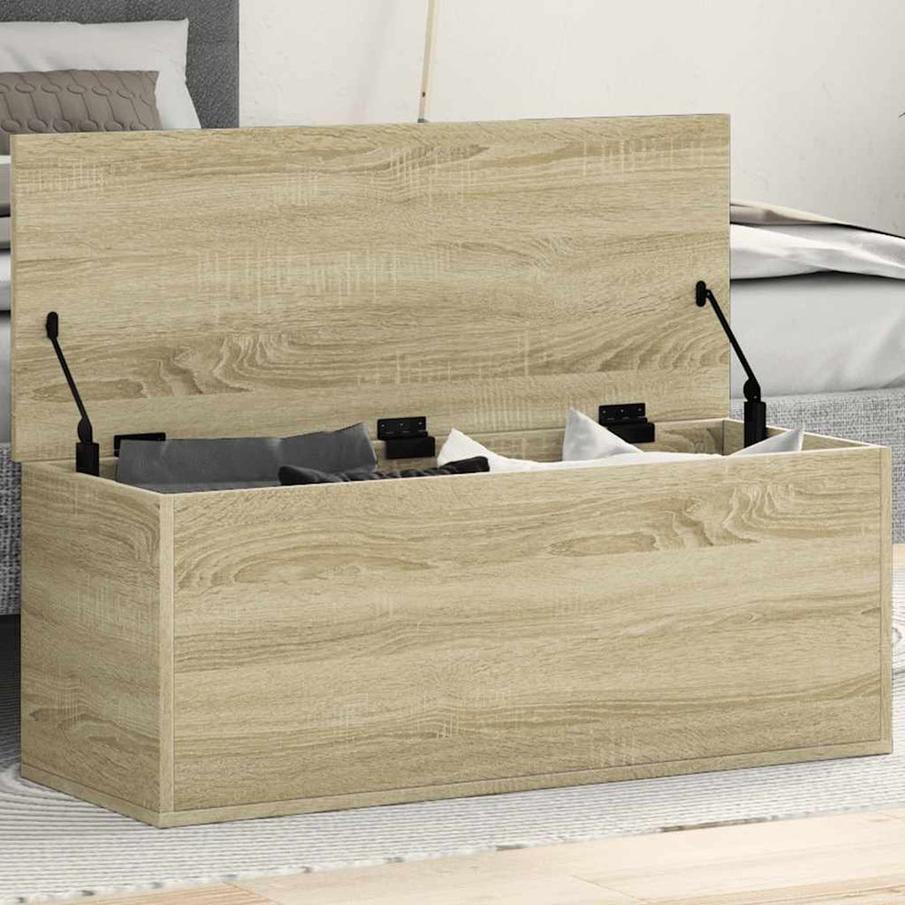 Truhe Sonoma-Eiche 90x35x35 cm
