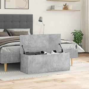Truhe Betongrau 90x35x35 cm