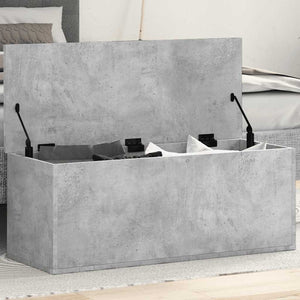 Truhe Betongrau 90x35x35 cm