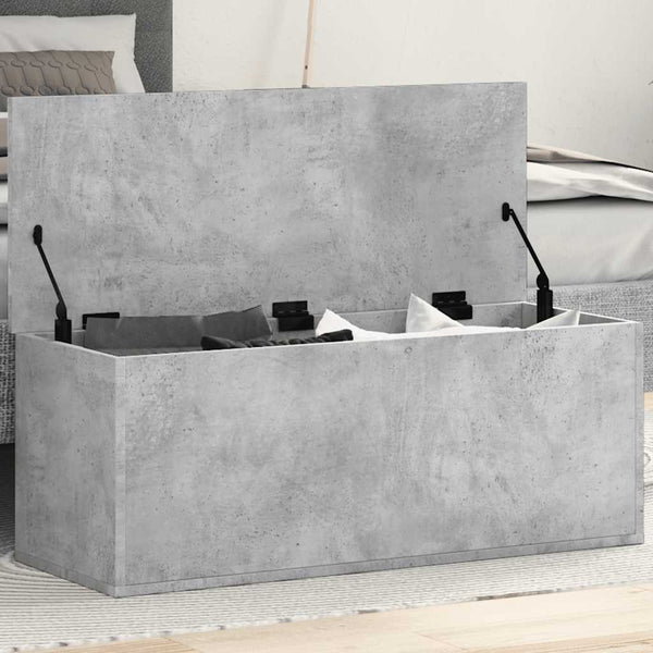 Truhe Betongrau 90x35x35 cm