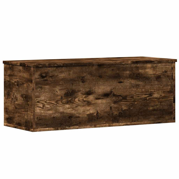 vidaXL Coffre chêne fumé 90x35x35 cm Bois d'ingénierie